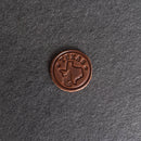 Texas Bluebonnet Stamp Leather Magnet