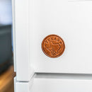 Texas Bluebonnet Stamp Leather Magnet