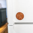Compass Stamp Leather Magnet