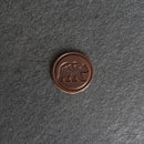 Bear Stamp Leather Magnet