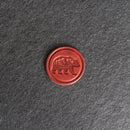 Bear Stamp Leather Magnet