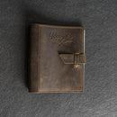 Personalized Leather 3-Ring Mini Recipe Binder with Recipe Cards