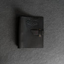 Personalized Leather 3-Ring Mini Recipe Binder with Recipe Cards