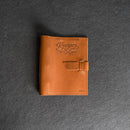 Personalized Leather 3-Ring Mini Recipe Binder with Recipe Cards