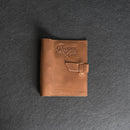 Personalized Leather 3-Ring Mini Recipe Binder with Recipe Cards