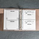 Personalized Leather 3-Ring Recipe Binder with Recipe Cards