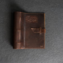 Personalized Leather 3-Ring Recipe Binder with Recipe Cards