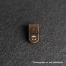 Leather Clothing Tabs - Handmade Stamp Design