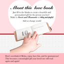 LIMITED EDITION - What I Love About You Book in Red Leather