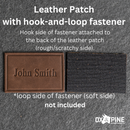 Education is the key | Leather Patch with Hook and Optional Loop Fastener