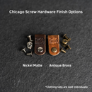 Leather Clothing Tabs - Knit Happens Stamp Design