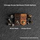 Leather Clothing Tabs - Made with Love Stamp Design