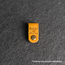 Leather Clothing Tabs - Knit Fast Die Warm Stamp Design