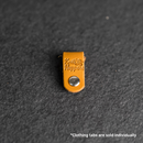 Leather Clothing Tabs - Knit Happens Stamp Design