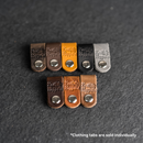 Leather Clothing Tabs - Knit Happens Stamp Design