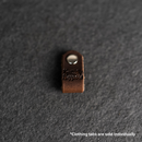 Leather Clothing Tabs - Knit Happens Stamp Design