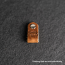 Leather Clothing Tabs - Knit Happens Stamp Design