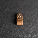 Leather Clothing Tabs - Knit Happens Stamp Design