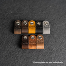 Leather Clothing Tabs - Knit Happens Stamp Design