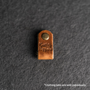 Leather Clothing Tabs - Knit Happens Stamp Design