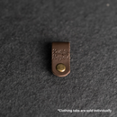 Leather Clothing Tabs - Knit Happens Stamp Design