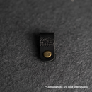 Leather Clothing Tabs - Knit Happens Stamp Design