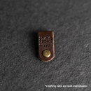 Leather Clothing Tabs - Knit Happens Stamp Design