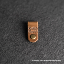 Leather Clothing Tabs - Knit Happens Stamp Design