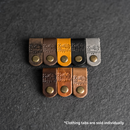 Leather Clothing Tabs - Knit Happens Stamp Design