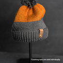 Leather Clothing Tabs - Knit Happens Stamp Design