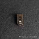 Leather Clothing Tabs - Knitting Needles Stamp Design