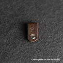 Leather Clothing Tabs - Knitting Needles Stamp Design