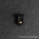 Leather Clothing Tabs - Knitting Needles Stamp Design