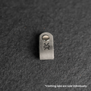 Leather Clothing Tabs - Knitting Needles Stamp Design