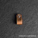 Leather Clothing Tabs - Knitting Needles Stamp Design