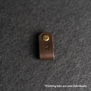 Leather Clothing Tabs - Knitting Needles Stamp Design