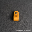 Leather Clothing Tabs - Knitting Needles Stamp Design