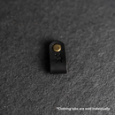 Leather Clothing Tabs - Knitting Needles Stamp Design