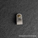 Leather Clothing Tabs - Knitting Needles Stamp Design