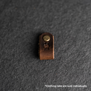 Leather Clothing Tabs - Knitting Needles Stamp Design