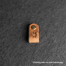 Leather Clothing Tabs - Knitting Needles Stamp Design