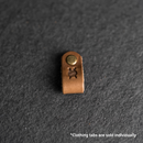 Leather Clothing Tabs - Knitting Needles Stamp Design