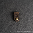 Leather Clothing Tabs - Knitting Needles Stamp Design