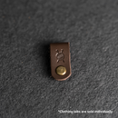 Leather Clothing Tabs - Knitting Needles Stamp Design