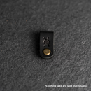 Leather Clothing Tabs - Knitting Needles Stamp Design