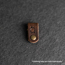 Leather Clothing Tabs - Knitting Needles Stamp Design