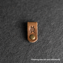 Leather Clothing Tabs - Knitting Needles Stamp Design