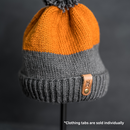 Leather Clothing Tabs - Knitting Needles Stamp Design