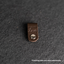 Leather Clothing Tabs - Made with Love Stamp Design