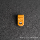 Leather Clothing Tabs - Made with Love Stamp Design